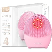FOREO Luna 4 Plus Facial Cleansing Brush - NIR + LED Red LED